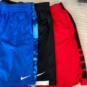 3 pair Nike basketball shorts